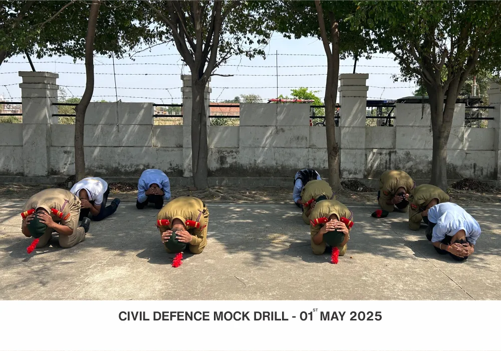 Cadets conducting a mock drill during Techfest at Ambalika Institute – Best Engineering College in Lucknow UP